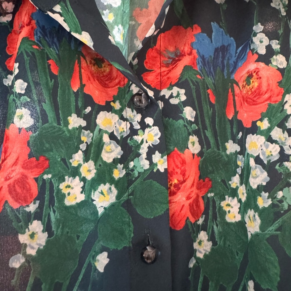 Tuckernuck Red and Green Casual Shirt with Button Down Style - Picture 4 of 5